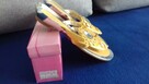 Buty damskie „Bless”, żółto-srebrne, typ „japonki”, sprzedam - 4