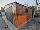 Garaż drewnopodobny złoty dąb na wymiar 4x5 + wiata 3x5 - 4