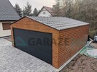 Garaż drewnopodobny złoty dąb brama segmentowa wymiar 6x5,80 - 4