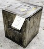 SKRZYNKA METALOWA POJEMNIK MAGAZYNOWY ZAMYKANY HOBOK UŻYWANY - 2