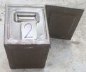 SKRZYNKA METALOWA POJEMNIK MAGAZYNOWY ZAMYKANY HOBOK UŻYWANY - 12