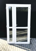 nowe PCV drzwi 150x210 w kolorze białym, długa szyba panel - 1
