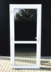nowe PCV drzwi 100x200 wzmacniane w kolorze białym - 2