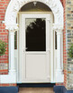 Nowe drzwi PCV 90x200 kolor biały, plastikowe, cieple - 1