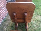 Krzesła drewniane solidne działka taras ogród - 5