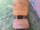 Krzesła drewniane solidne działka taras ogród - 7