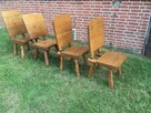 Krzesła drewniane solidne działka taras ogród - 12