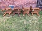 Krzesła drewniane solidne działka taras ogród - 11
