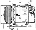 Kompresor , spreżarka klimatyzacji 320-08562 , SD7H15-8203 - 2