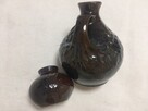 PRL wazony porcelit brązowe - 5