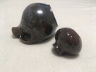PRL wazony porcelit brązowe - 8