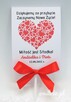Lizaki podziękowanie dla gości z okazji Ślubu, Czerwony - 11