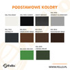 Belka dekoracyjna aluminiowa aluminium pergola profil RAL - 3