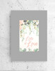 pastelowy plakat A4, love obrazek do domu - 2