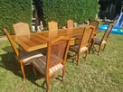 solidny stół stylowy z krzesłami - 2