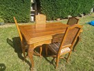 solidny stół stylowy z krzesłami - 7