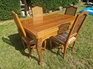 solidny stół stylowy z krzesłami - 5