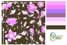 Tkanina z wydrukowanym wzorem: Painted flowers - series 8 - 2