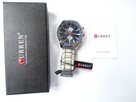 Duży zegarek męski z chronografem Curren bransoleta pudełko - 8