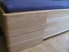 Drewniane łóżko 160x200 z drewna bukowe 100% lite PRODUCENT - 3