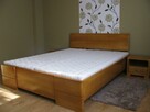 Drewniane łóżko 160x200 z drewna bukowe 100% lite PRODUCENT - 7