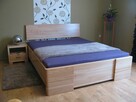 Drewniane łóżko 160x200 z drewna bukowe 100% lite PRODUCENT - 2