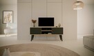 Nowoczesna szafka pod telewizor Toronto 120 dąb artisan/czarny - 6