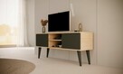 Nowoczesna szafka pod telewizor Toronto 120 dąb artisan/czarny - 7