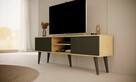 Skandynawska szafka RTV Toronto 160 dąb artisan/czarny - 7