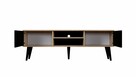 Skandynawska szafka RTV Toronto 160 dąb artisan/czarny - 3