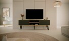 Skandynawska szafka RTV Toronto 160 dąb artisan/czarny - 6