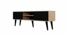 Skandynawska szafka RTV Toronto 160 dąb artisan/czarny - 2