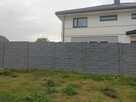 Płot z płyt betonowych / ogrodzenie betonowe / tanio - 12