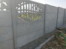 Płot z płyt betonowych / ogrodzenie betonowe / tanio - 9