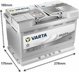 Varta A7(E39) 70ah 760a AGM Kętrzyńskiego 8 668x648x053 - 1