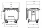 Nowe Pojemniki na odpady 1100l różne kolory - 4