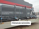 Brama przesuwna palisadowa 4m PR.MODERN, ocynk+RAL,5M,6M,6,7 - 2