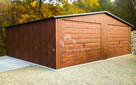 Garaż Blaszany 8X6M - 2X Brama Drewnopodobny Dwuspadowy Nb138 - 7