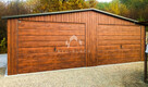 Garaż Blaszany 8X6M - 2X Brama Drewnopodobny Dwuspadowy Nb138 - 6