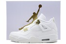 Nike AIR JORDAN 4 White & Gold / AQ9129–170 - 4