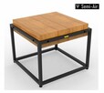 Stolik kawowy stelaż ława stół loft retro - 6