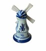 Fajansowa miniatura wiatraka holenderskiego ręcznie malowane - 3