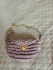 Nerka ze sznurka na szydełku handmade - 2