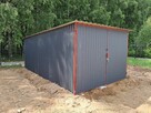 Garaż blaszany 3x5m i 4x6m II gatunek NOWY idealny na budowę - 2