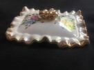 Stara pokrywka szkatułka porcelana PRL róża - 8