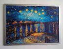 Obraz na płótnie, Gwiaździsta noc nad Rodanem, Vincent vanGogh - 8