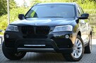 BMW X3 Czarna Zarejestrowana 2.0D 184KM Serwis Lift Bi-xenon Ruda Skóra Navi - 1