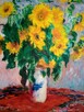 Obraz na płótnie - Bukiet słoneczników, Claude Monet, 50x70cm - 4