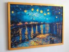 Obraz na płótnie, Gwiaździsta noc nad Rodanem, Vincent vanGogh - 2