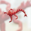 Figurka 3D - pomarańczowy smok - 1